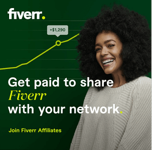 Get paid, join Fiverr Affiliates