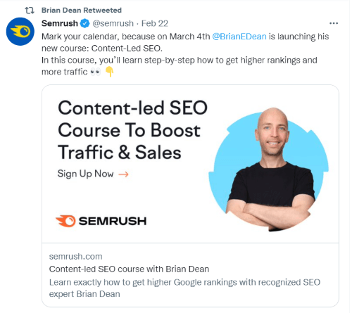 Content-Led SEO, Brian Dean and Semrush Academy