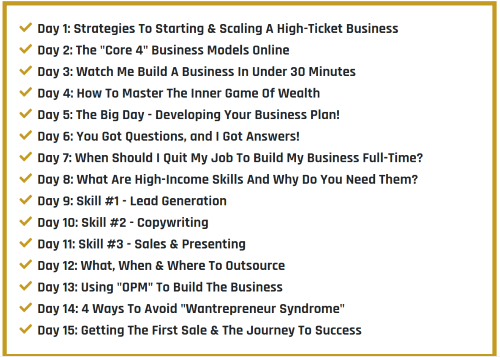Legendary Marketer 15 Day Business Builder Challenge